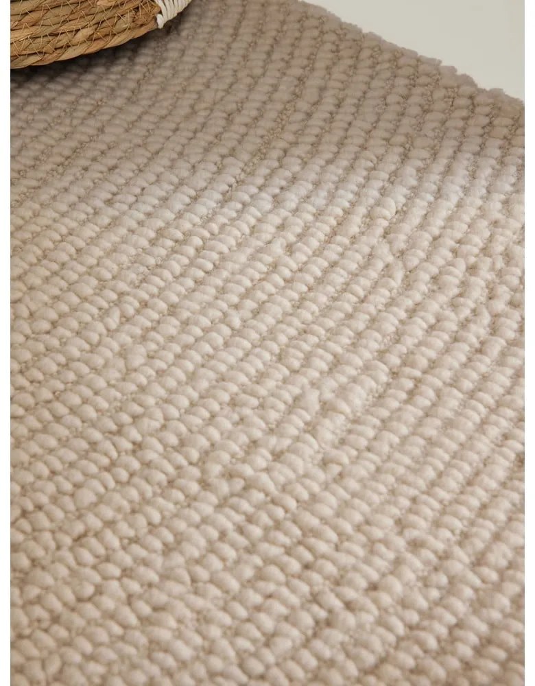 Ručne tkaný vlnený koberec vo svetlo prírodnej farbe 200x300 cm Eleni Natural White – Hanse Home