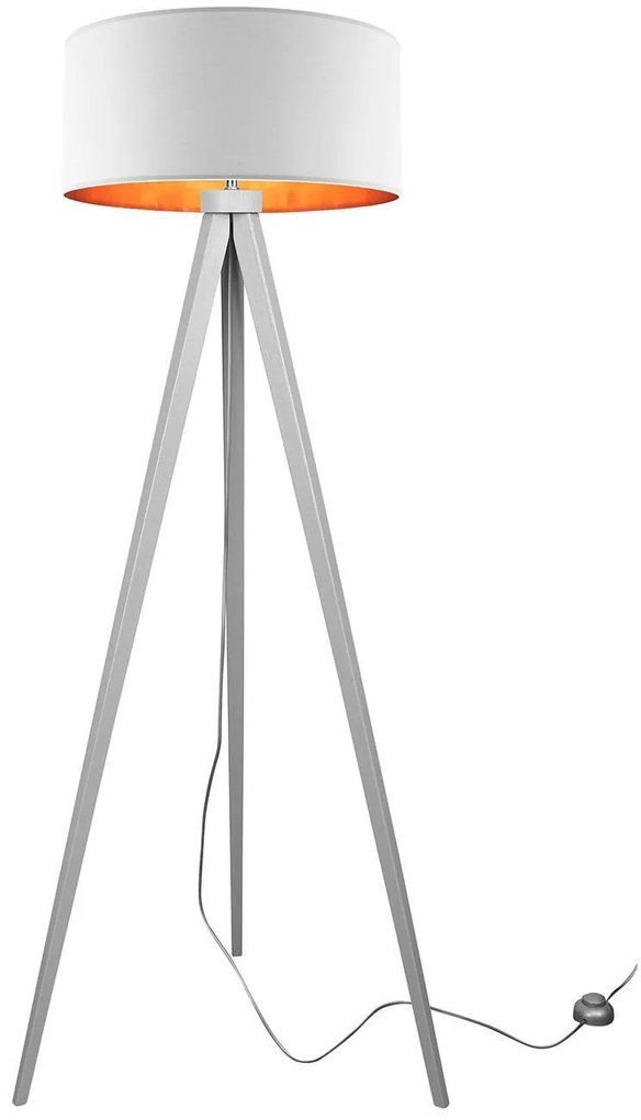Stojacia lampa Shade, 1x textilné tienidlo (výber zo 4 farieb), (výber z 5 farieb konštrukcie), (fi 44cm), g