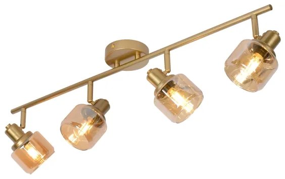 Lucide 77979/04/02 - Bodové svietidlo BJORN 4xE14/40W/230V zlatá