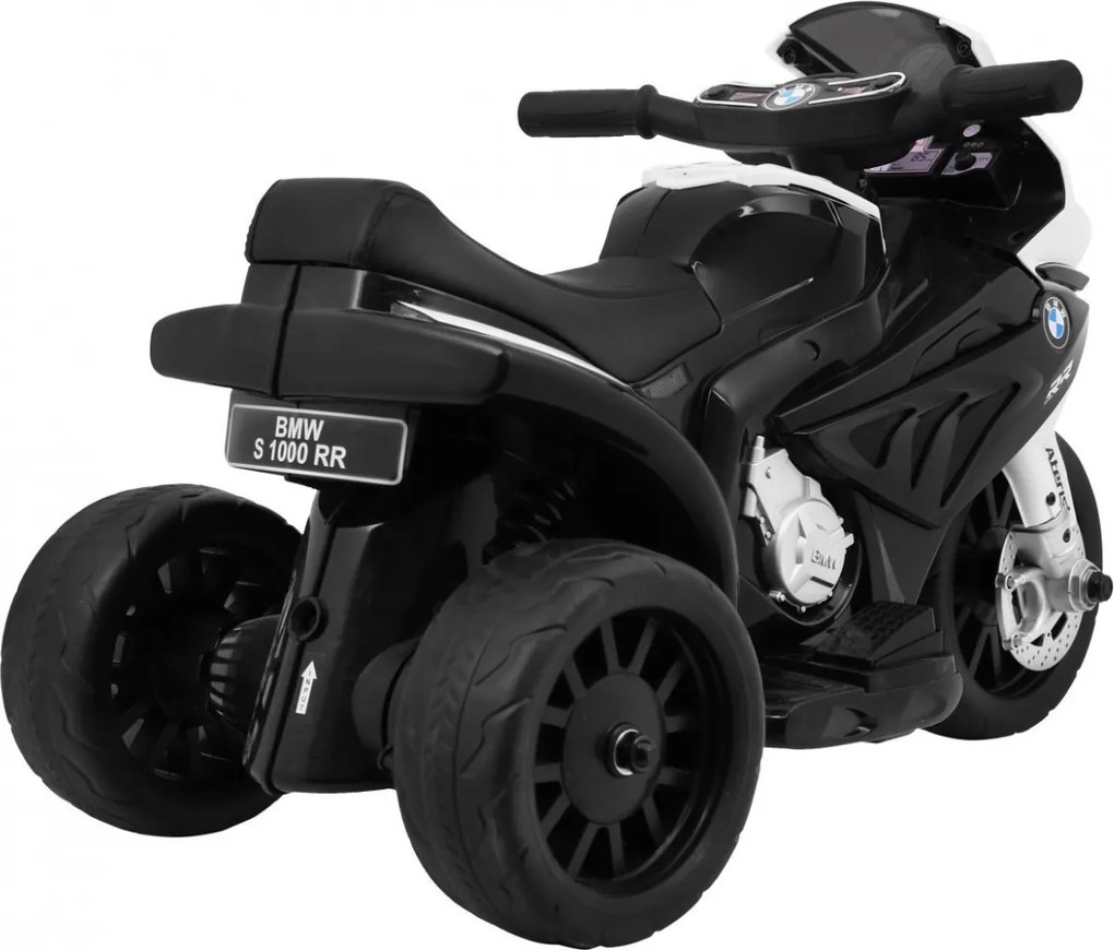 Ramiz BMW S1000 RR Mini motorka na batérie pre deti Čierna + 3 kolesá + zvuky + LED