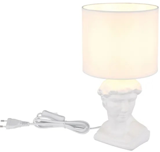 Globo 21732W - Stolná lampa HERMES 1xE14/40W/230V biela