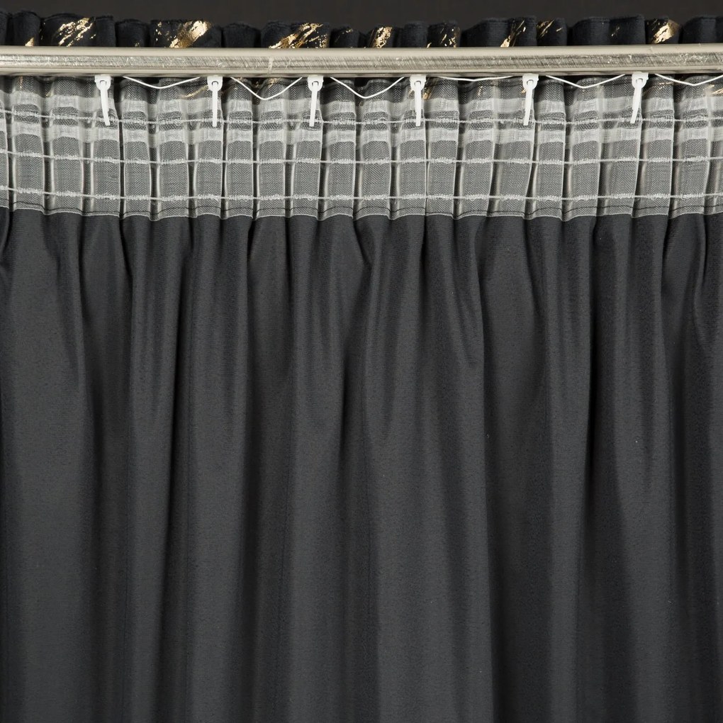 ZATEMŇOVACÍ ZÁVES NA PÁSKE MOLLY 140X270 CM VZOROVANÁ