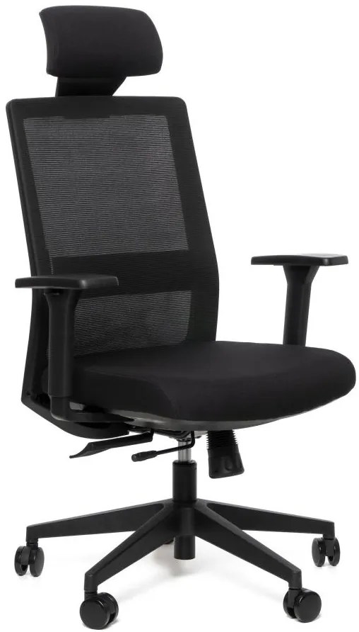 SEGO Kancelárska stolička LINK čalúnenie BASIC čierna