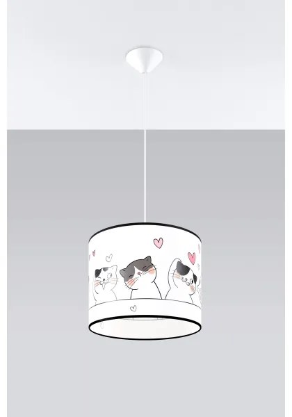 Sollux SL.1418 - Detský luster na lanku CAT 1xE27/15W/230V pr. 30 cm