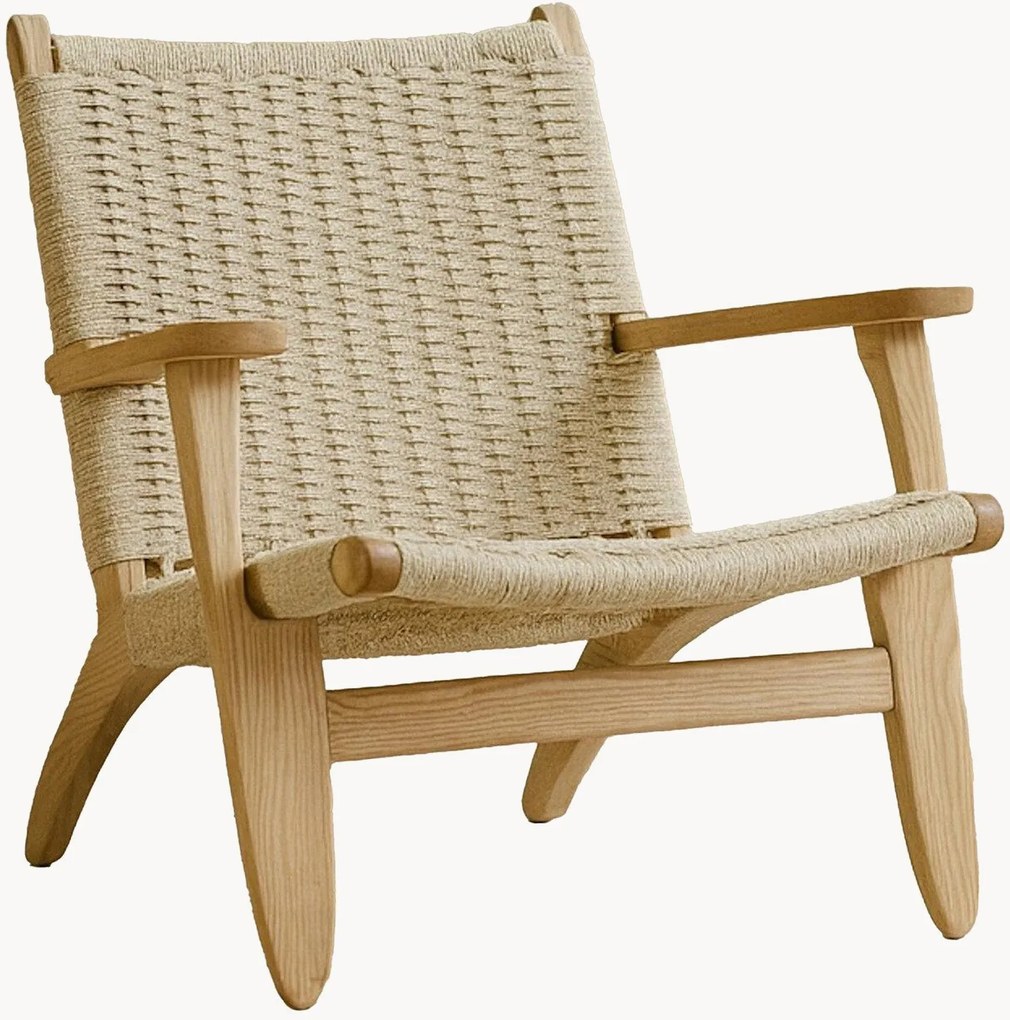 Kreslo z kaučukového dreva Lazy