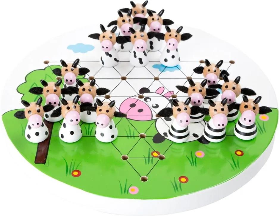 Detská drevená strategická hra Legler Halma Cows