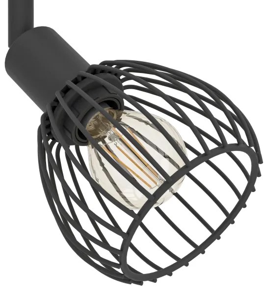 Eglo 901042 - Bodové svietidlo SONNINO 4xE14/40W/230V čierna