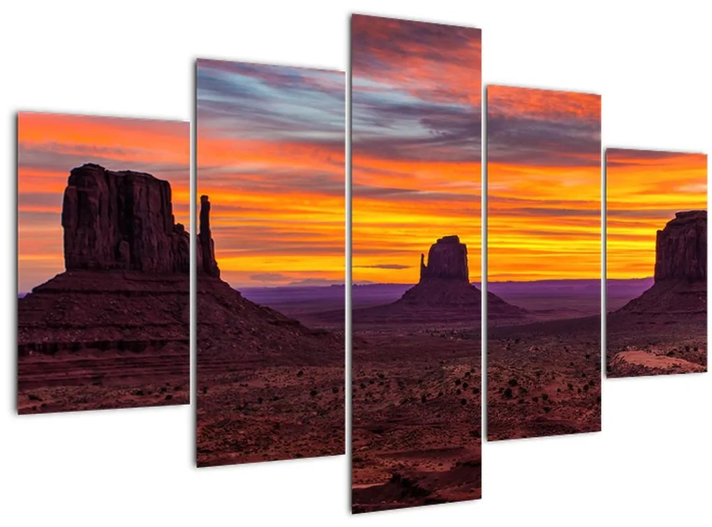 Obraz - Monument Valley v Arizone (150x105 cm)