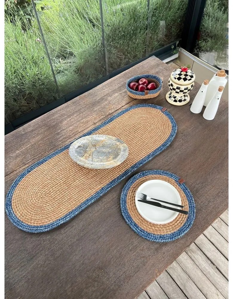 Jutový behúň na stôl 35x100 cm Wicker – Mila Home Luxury