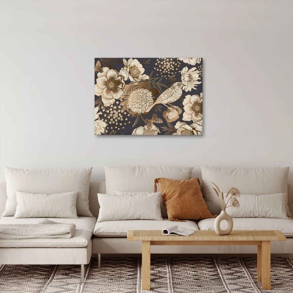 Obraz - Zlatá záhrada (70x50 cm)