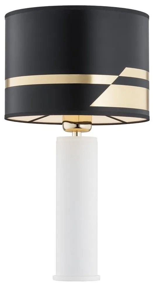 Argon 4232 - Stolná lampa ALMADA 1xE27/15W/230V čierna/biela/mosadz