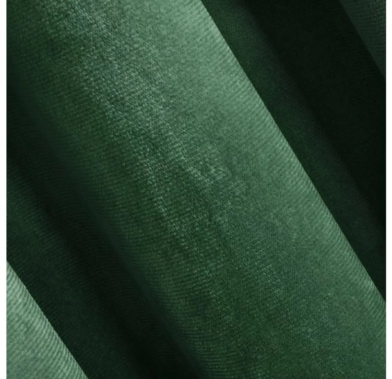 DECOREUM  Jednofarebný zamatový záves 140 cm x 250 cm zelená 100 % polyester 121018