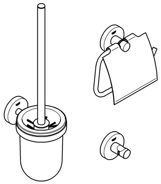 GROHE 40407001 - Sada doplnkov ESSENTIALS lesklý chróm