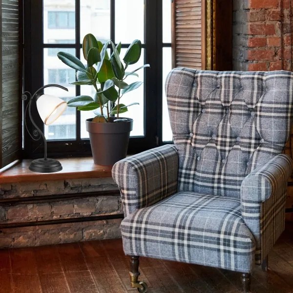 Stolná lampa RETRO II 1xE27/60W/230V čierna