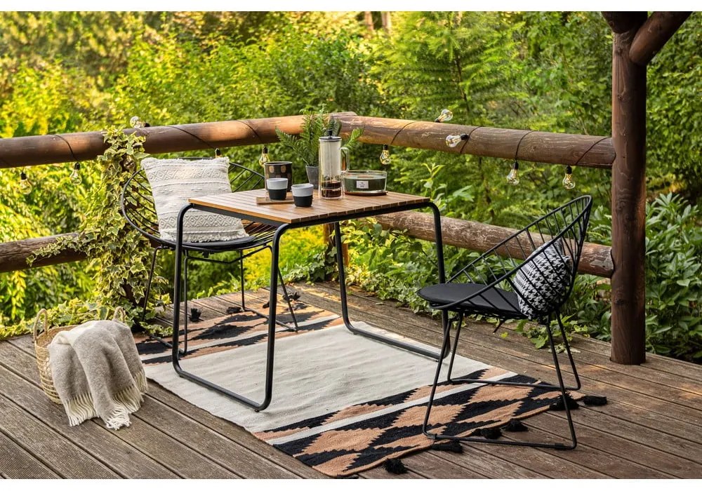 Súprava 2 černých záhradných stoličiek Bonami Selection Coco