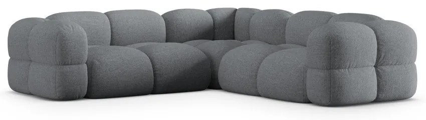 Sivá rohová pohovka Loretto – Cosmopolitan Design