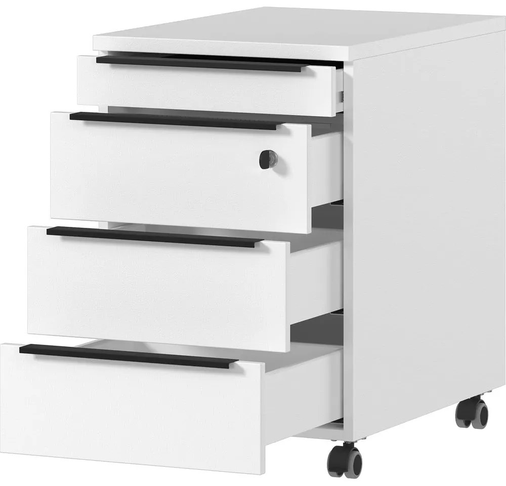 Biela uzamykateľná skrinka 42x63 cm Mailand – Germania