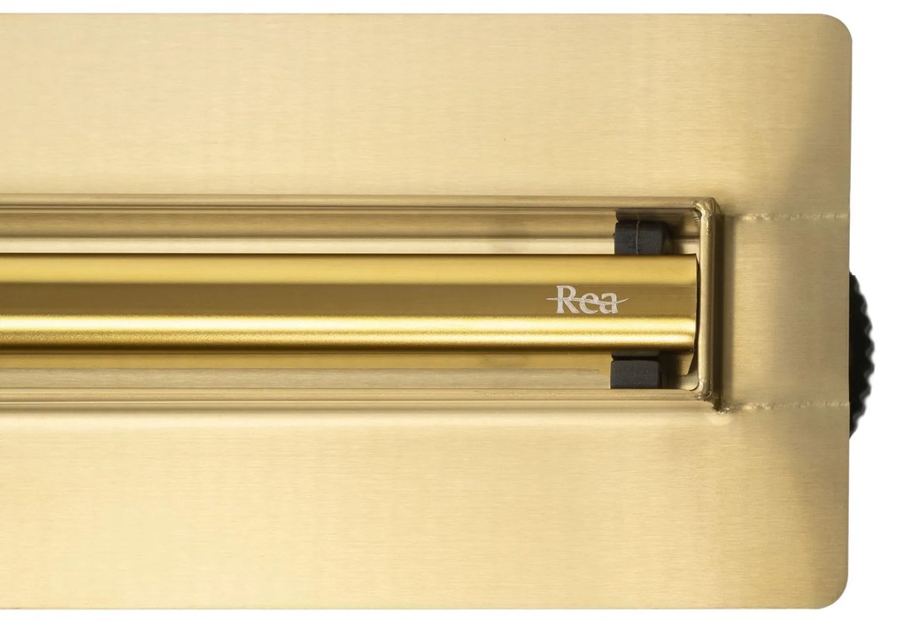 Rea Neox Slim Pro Gold, odtokový sprchový žľab 100 cm, zlatá lesklá, REA-G5804