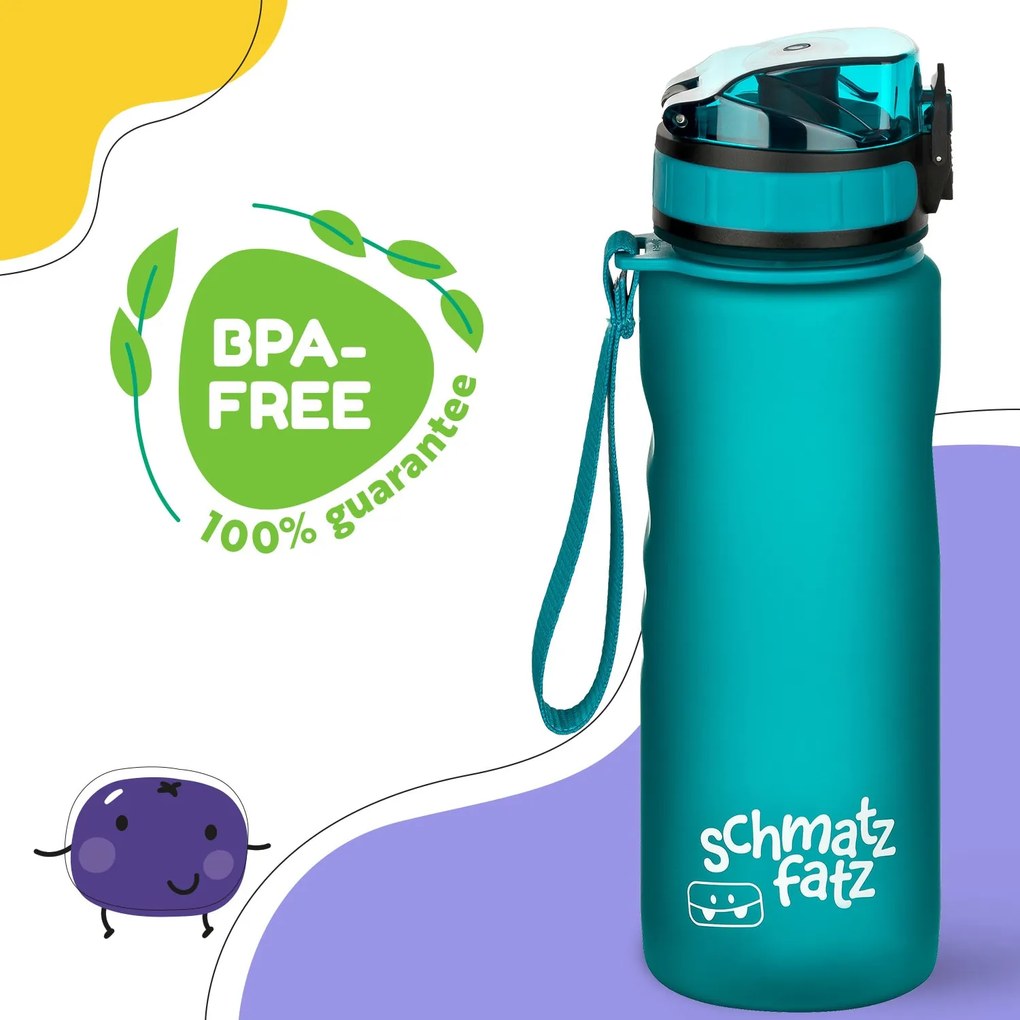 Klarstein Schmatzfatz, fľaša na pitie, športová fľaša, 500 ml, 24 cm, Tritan