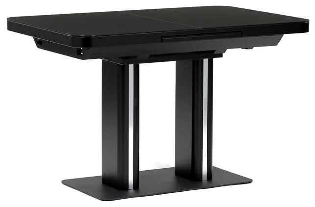 Autronic BONTEC Jedálenský stôl rozkladací 120x80cm, mdf, čierna, HT-D1926 BK Farba: Čierna