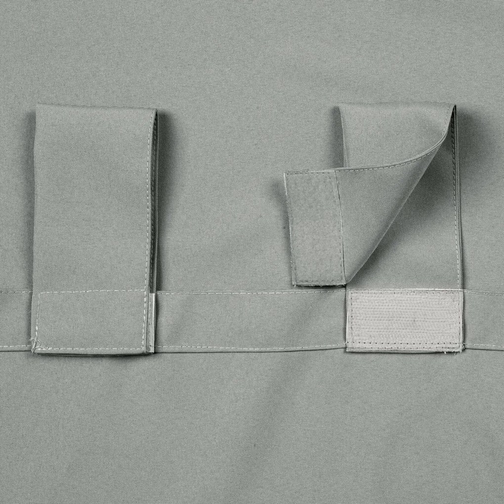 ZÁHRADNÝ VODEODOLNÝ ZÁVES NA PÚTKACH GARDEN 155X240 CM STRIEBORNÁ