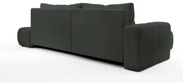 Rozkladacia rohová čalúnená sedacia súprava s úložným priestorom v tvare L ALMADA ľavá antracit