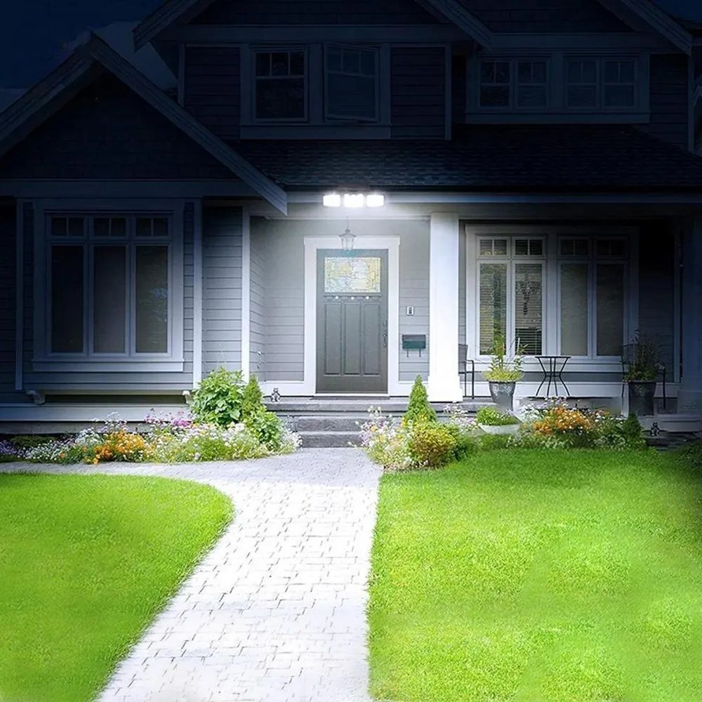 Nástěnná solární LED lampa Vrena černá