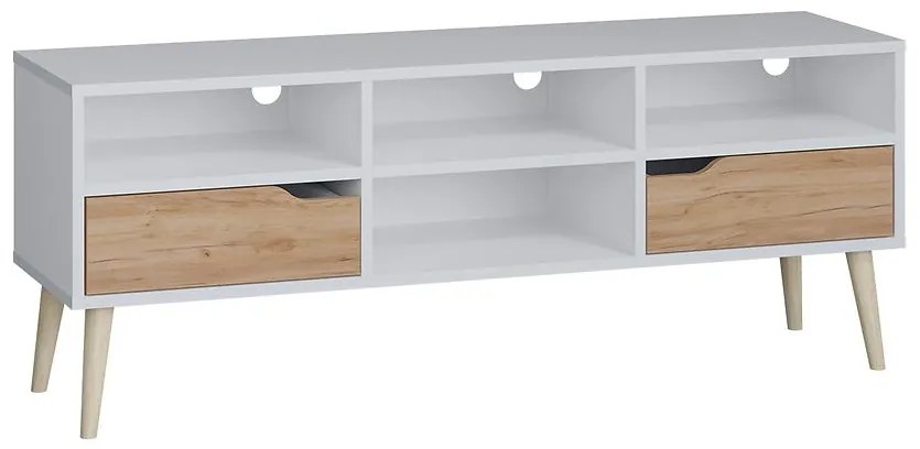 TV stolík Agnar D.Craft Zlatý+Biely