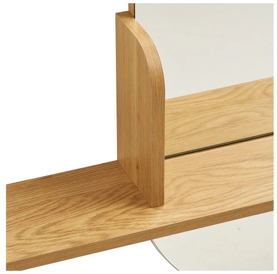 Nástenné zrkadlo s poličkou 92x94,5 cm Barco – House Nordic