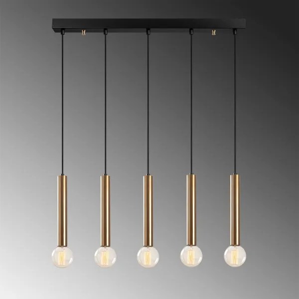 Luster na lanku TEMPO 5xE27/40W/230V zlatý