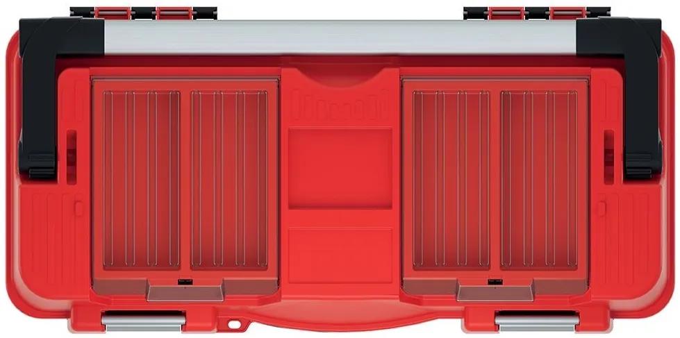 Kufr na nářadí TOPAPP 55 x 26,7 x 27,7 cm černo-červený