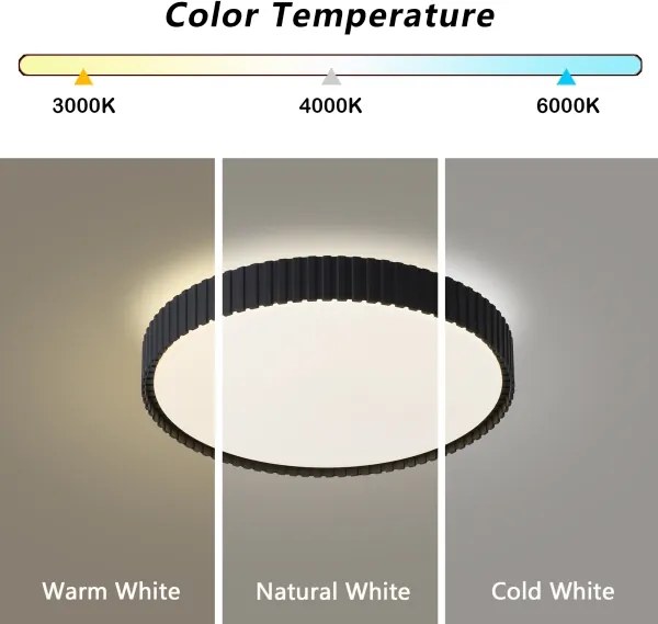 BRILAGI - LED stmievateľné stropné svietidlo ORINO LED/54W/230V 3000-6000K čierne, priemer 43 cm + DO (diaľkové ovládanie)