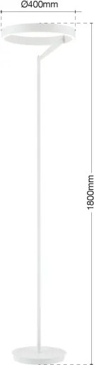 Orion - LED stmievateľná stojacia lampa KOLK LED/40W/230V 2700/4000K biela