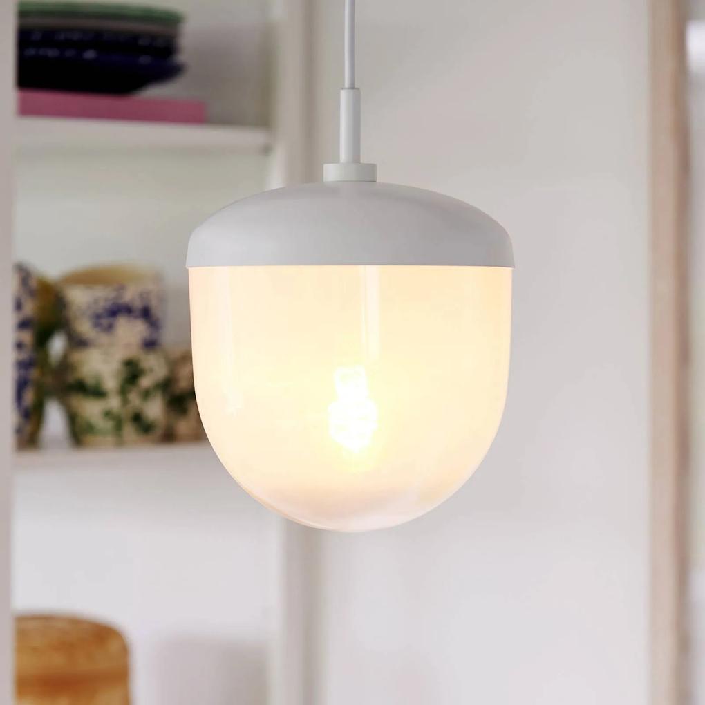 Závesná lampa Magia, Ø 18 cm, biela