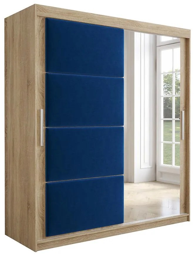 Skriňa Tapi 180 Dub Sonoma/Modrá
