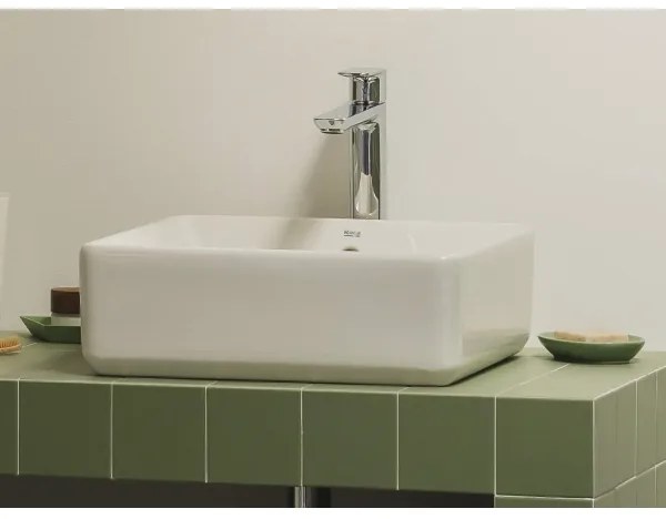 Roca A3270ML000 - Keramické umývadlo GAP 39x37 cm na dosku, biele