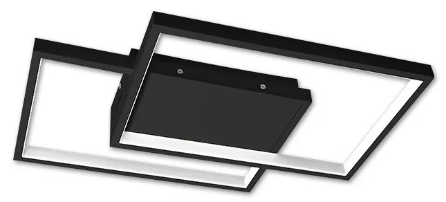 LED stmievateľné stropné svietidlo 45W/230V 3000-6500K čierne + diaľkový ovládač