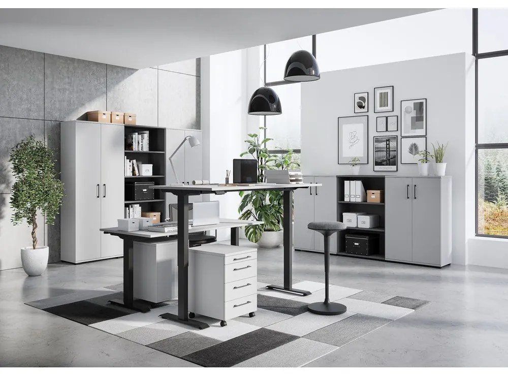 Polohovací pracovný stôl s elektricky nastaviteľnou výškou 80x160 cm Agenda – Germania