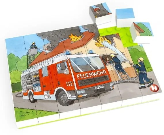 Detské puzzle Hubelino Hasičská jednotka