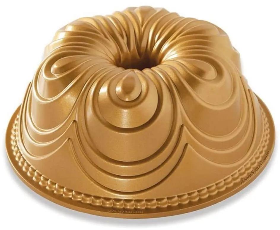 Nordic Ware Hliníková forma na bábovku Chiffon Gold
