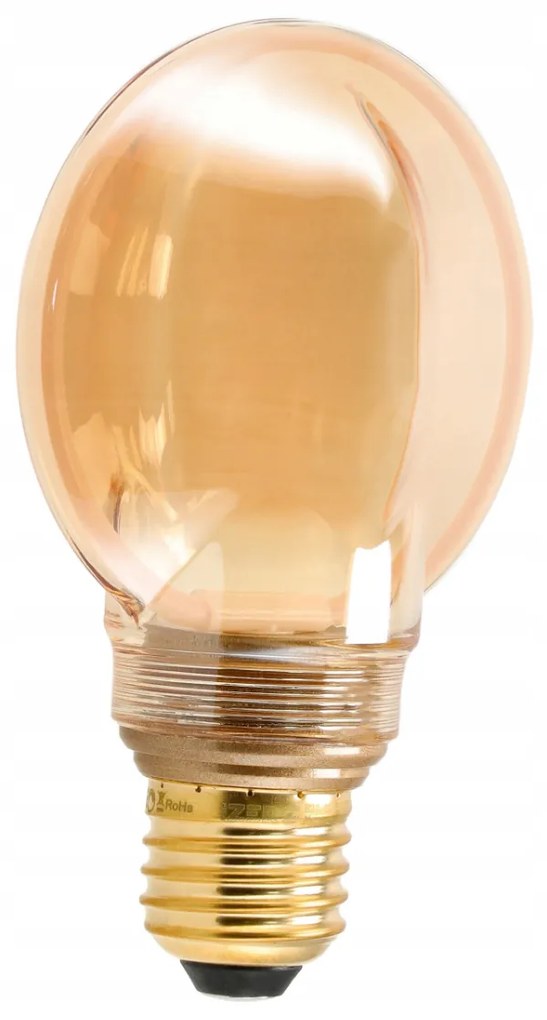 ECOLIGHT Dekoratívna LED žiarovka E27 4W 200lm G80 Amber Retro - rada ZERO
