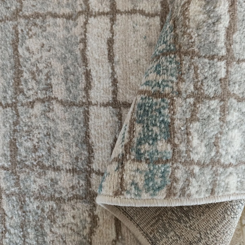 DY Moderný sivo-hnedý koberec s linkami Roxanne 06 Rozmer: 120x170 cm