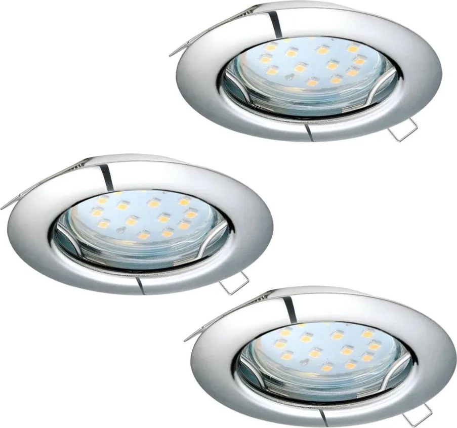 Eglo 94236 - SADA 3x LED Podhľadové svietidlo PENETO 3xGU10-LED/3W/230V