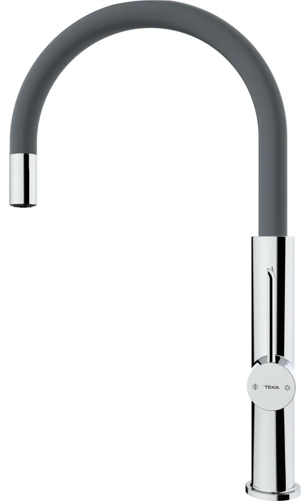 TEKA FOT 995 ST páková drezová batéria, výška výtoku 243 mm, chróm/Stone Grey, 116030046