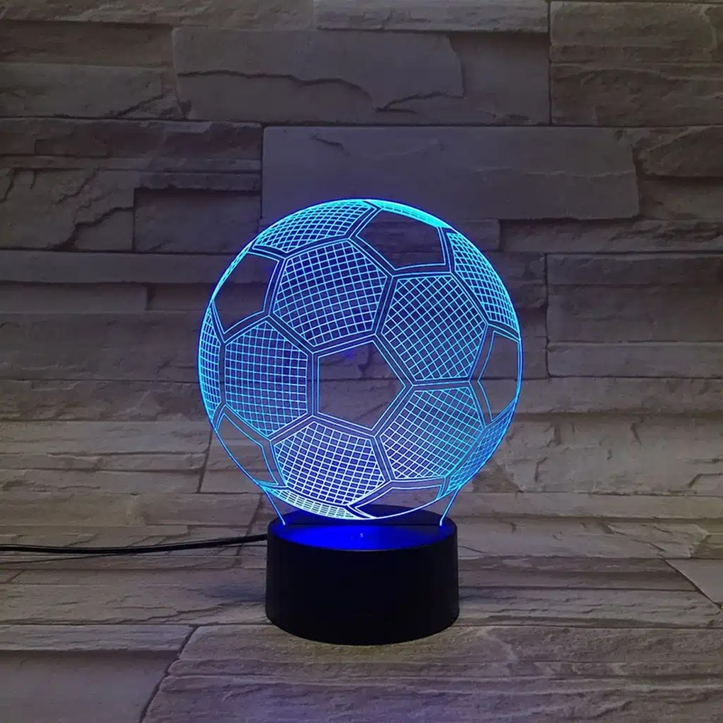 3Dmix 3DL-BSC041 – 3D LED nočná lampa - Futbalová lopta