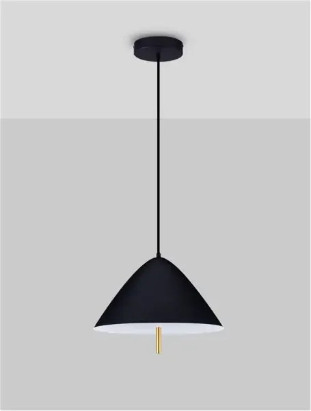 LED čierny moderný luster Oros