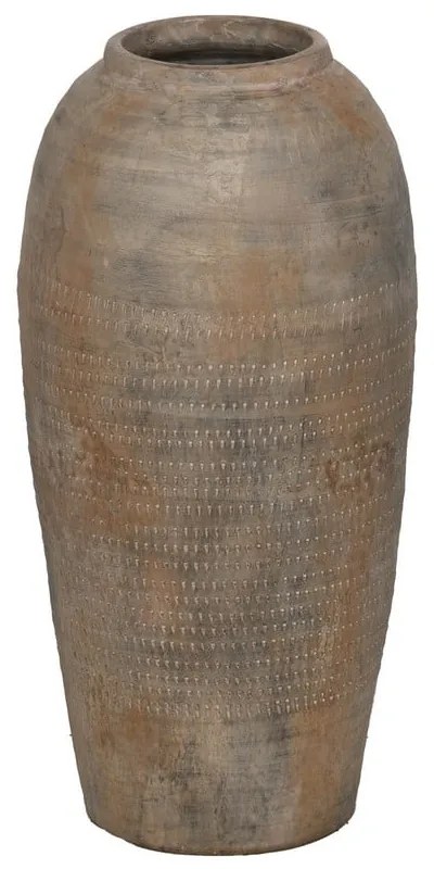 Hnedá keramická vysoká váza (výška 49 cm) Antigo – Ixia