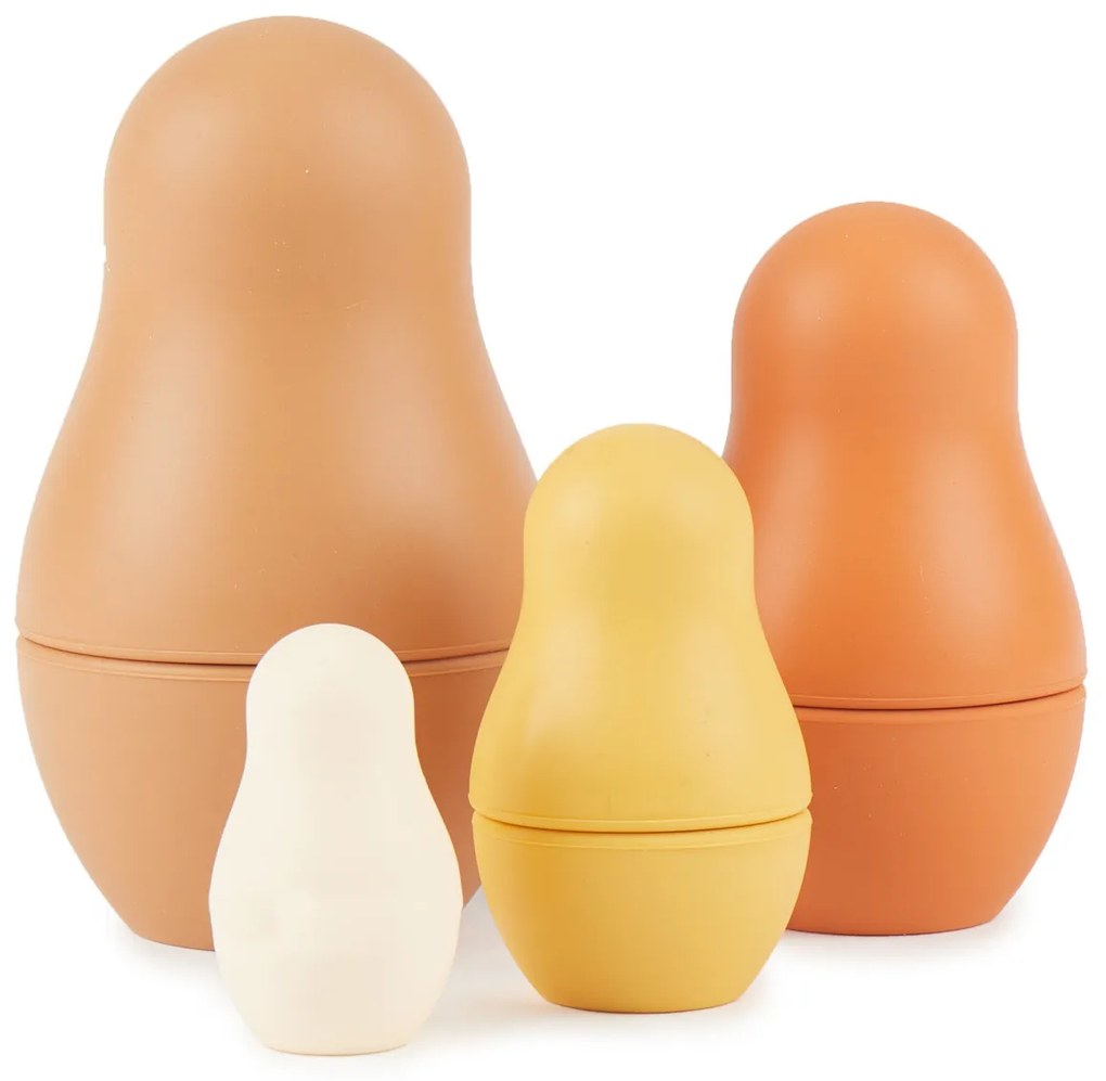 Bieco - Silikónová skladacia matrioška - Chocolate Bliss