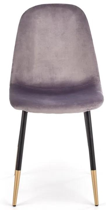 Jedálenská stolička ATLANTA –⁠ kov/látka, sivá