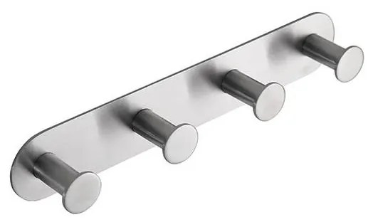 Vešiak 25,5x4,5 cm, nerezový/strieborný